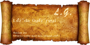 Láda Györgyi névjegykártya