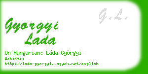 gyorgyi lada business card